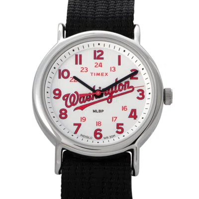 Timex Mlb Washington Nationals Watch Tw2t55300 In White