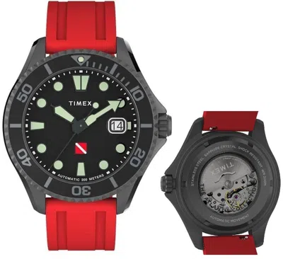 Timex Mod. Deep Water Tiburon Automatic Gwwt1 In Red