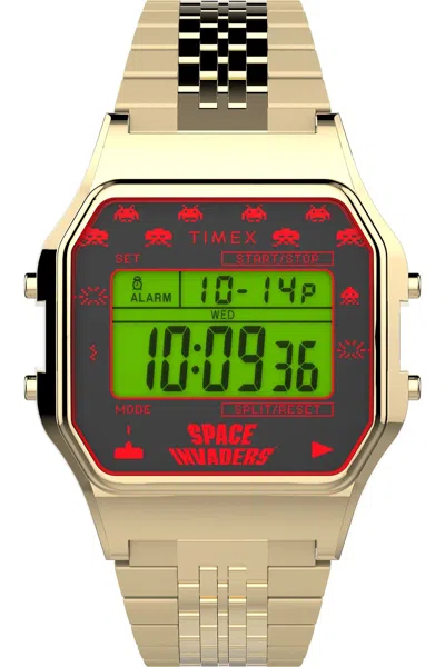 Timex Mod. Space Invaders Gwwt1 In Gold