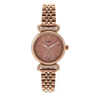 Timex Model 23 Quartz Ladies Watch Tw2t88500 In Gold