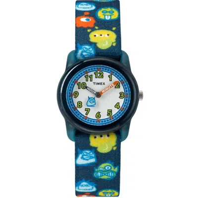 Timex 's Monster Time White Dial Watch In Blue