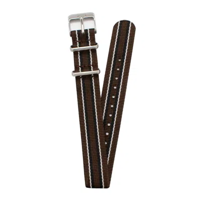 Timex Multicolor Nylon Watch In Brown