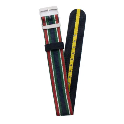 Timex Multicolor Nylon Watch In Black