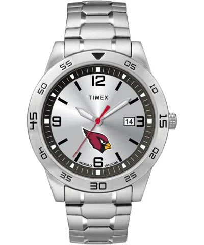 Timex Nfl Arizona Cardinals Mens Watch In Metallic