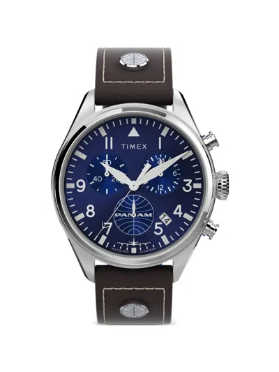 Timex Pan Am Waterbury 42mm Watch In Black