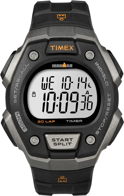 Timex Pay Quartz Sport Watch Silicone Mens Watch In Black