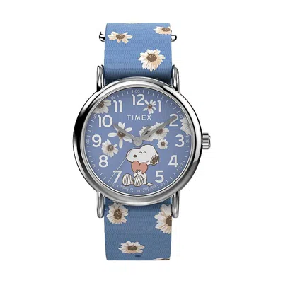 Timex Peanuts Quartz Ladies Watch Tw2w33300 In Blue