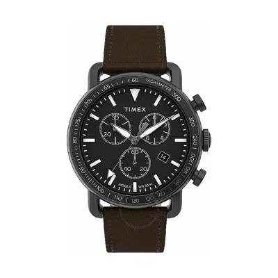 Timex Port Chronograph Quartz Black Dial Men's Watch Tw2u02100 In Brown/black