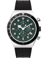 Timex Q 3-time Zone Chronograph Mens Watch