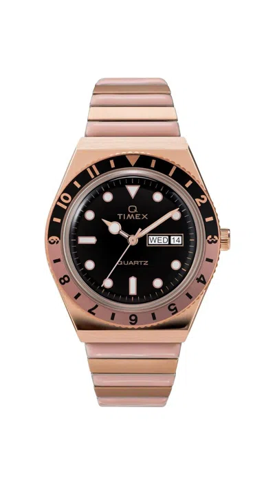 Timex Q Diver Reissue Expansion Ladies Watch In Gold