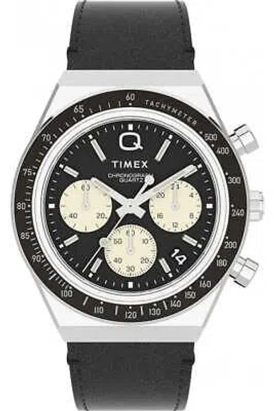 Pre-owned Timex Q Mens Retro Chronograph Watch Tw2v42700