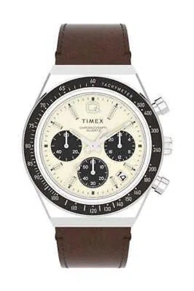 Pre-owned Timex Q Mens Retro Chronograph Watch Tw2v42800