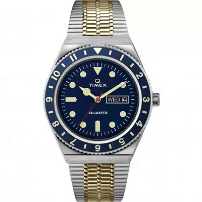 Timex Q Reissue Quartz Blue Dial Men's Watch Tw2v18400 In Gray