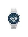 Timex Q  Chronograph Quartz Blue Dial Men's Watch Tw2w51600 In Blue