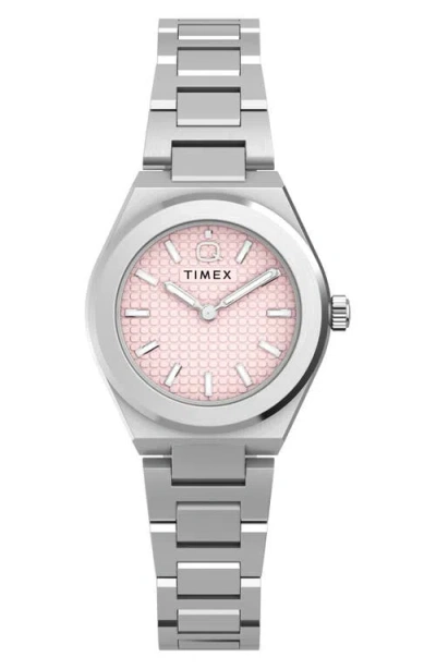 Timex Q ® Continental Mini 24mm Stainless Steel Bracelet Watch In Metallic