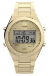 Timex ® Q  Continental Q80 Digital Bracelet Watch, 39mm In Gold