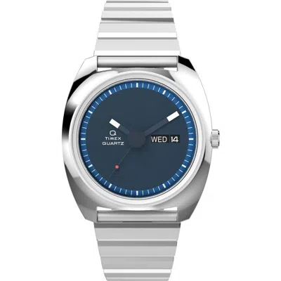 Timex ® Q  Enigma Reissue Bracelet Watch, 37mm In Silver