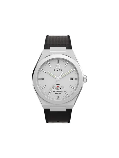 Timex Q  Gmt 39mm In Metallic