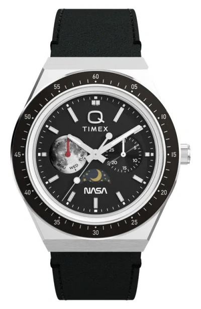 Timex X Nasa Q 40mm Watch In Black