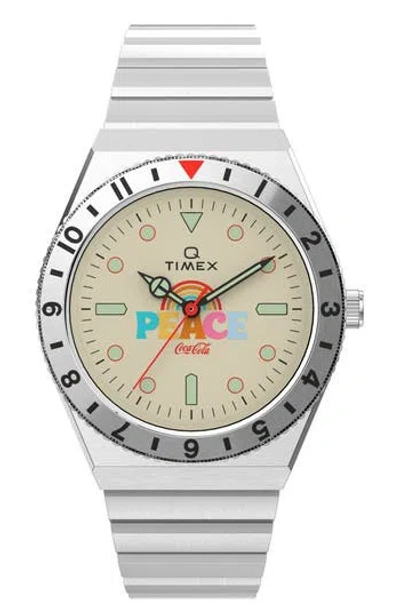 Timex ® Q X Coca-cola® Unity Collection Bracelet Watch, 41mm