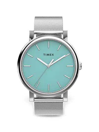 Timex Round Dial 38mm Watch In Green