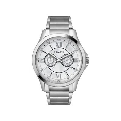 Timex Stainless Steel Mens Watch In Metallic
