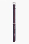 Timex Striped Slip-through Watch Strap With Silver Buckle 18mm