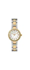 Timex Swarovski Crystals Ladies Watch In Gold