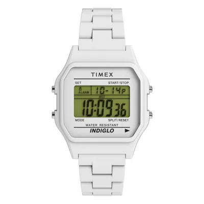 Timex T80 36mm Digital White Unisex Watch