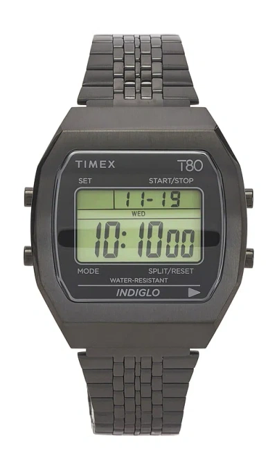 Timex T80 36mm Stainless Steel Watch In Black