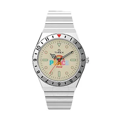Timex Lab Quartz Men's Watch Tw2v25800jr In White/silver Tone