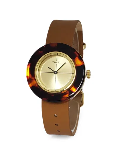 Timex Tortoise 34mm Watch In Gold