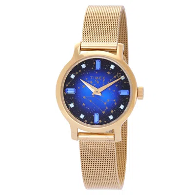 Timex Transcend Celestial Quartz Ladies Watch Tw2v51900 In Gold