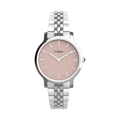 Timex Transcend Ladies Watch In Silver