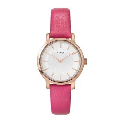 Timex Transcend Quartz Silver Dial Ladies Watch Tw2w54700 In Pink