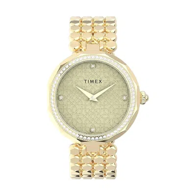 Timex Trend Asheville 34mm Ladies Watch In Gold