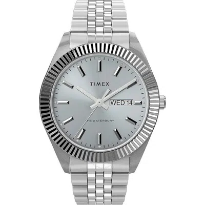 Timex Trend Quartz Silver Dial Men's Watch Tw2v17300 In Silver / White