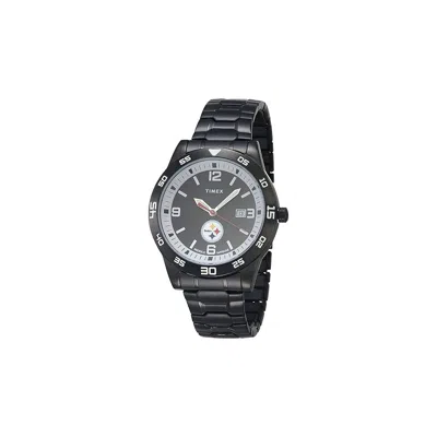 Timex Tribute Nfl Pittsburgh Steelers Mens Watch In Black