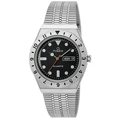 Pre-owned Timex Tw2v00100 Men's Wristwatch Japan Limited Edition Silver Black Bracelet ...