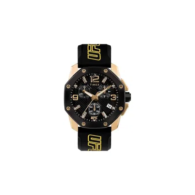 Timex Ufc Icon Chronograph Mens Watch In Black