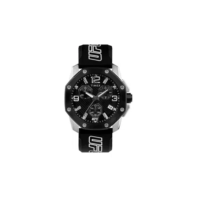 Timex Ufc Icon Chronograph Mens Watch In Black