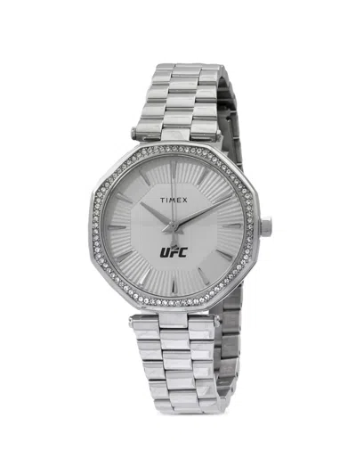 Timex Ufc Jewel Crystal-embelished Bezel 36mm Watch In Green