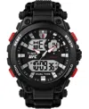 Timex Ufc Men's Quartz Impact Resin Black Watch, 50mm In Black