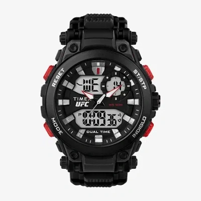 Timex Ufc Mens Black Strap Watch Tw5m52800jt