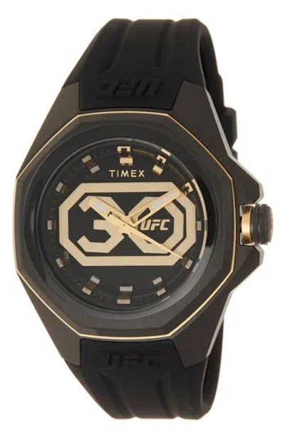 Timex ® Ufc Pro 30th Anniversary Silicone Strap Watch, 45mm