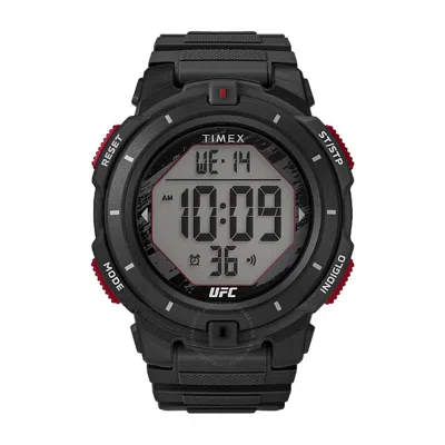 Timex Ufc Rumble Alarm Quartz Digital Men's Watch Tw5m59600 In Black