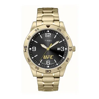 Timex Ufc Street Quartz Black Dial Men's Watch Tw2v56400 In Gold