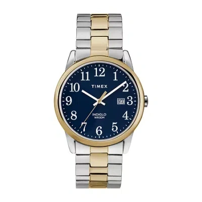 Timex Unisex Adult Two Tone Stainless Steel Expansion Watch Tw2r58500jt In Silver