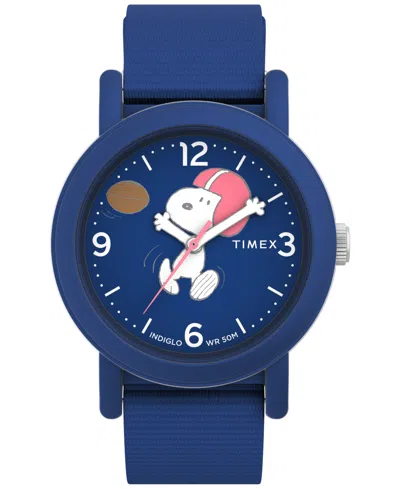 Timex Unisex Analog Blue Nylon Strap Watch, 40mm