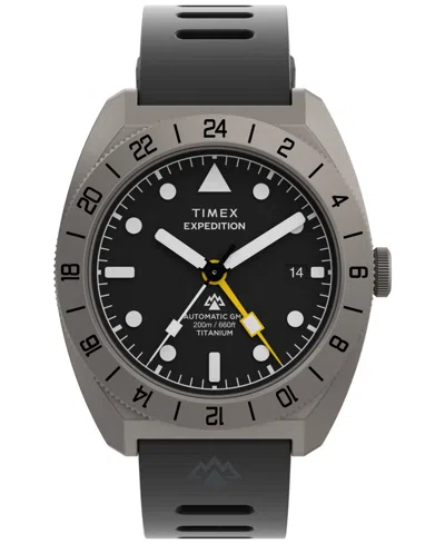 Timex Unisex Automatic Expedition North Black Silicone Watch 41mm